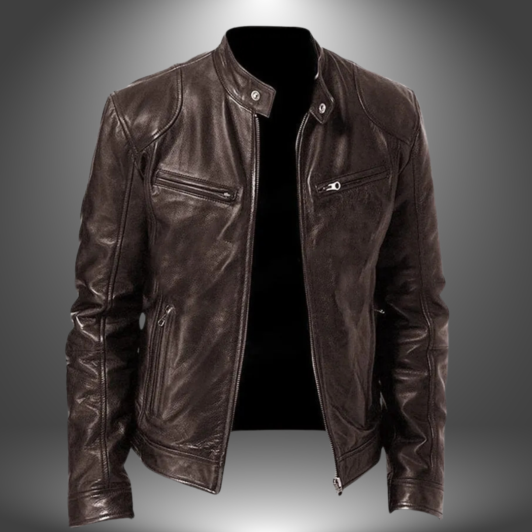 Thomas™ | Handgefertigte Lederjacke