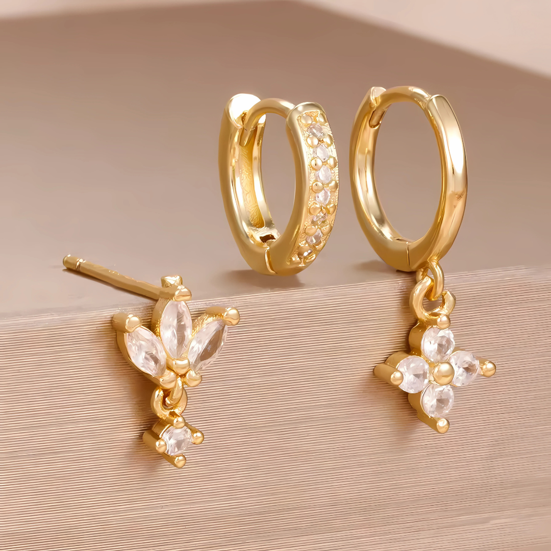 SUNPETAL OHRRINGSET