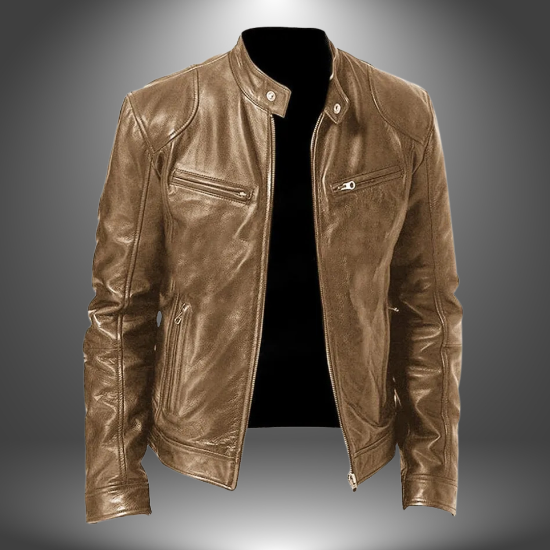 Thomas™ | Handgefertigte Lederjacke