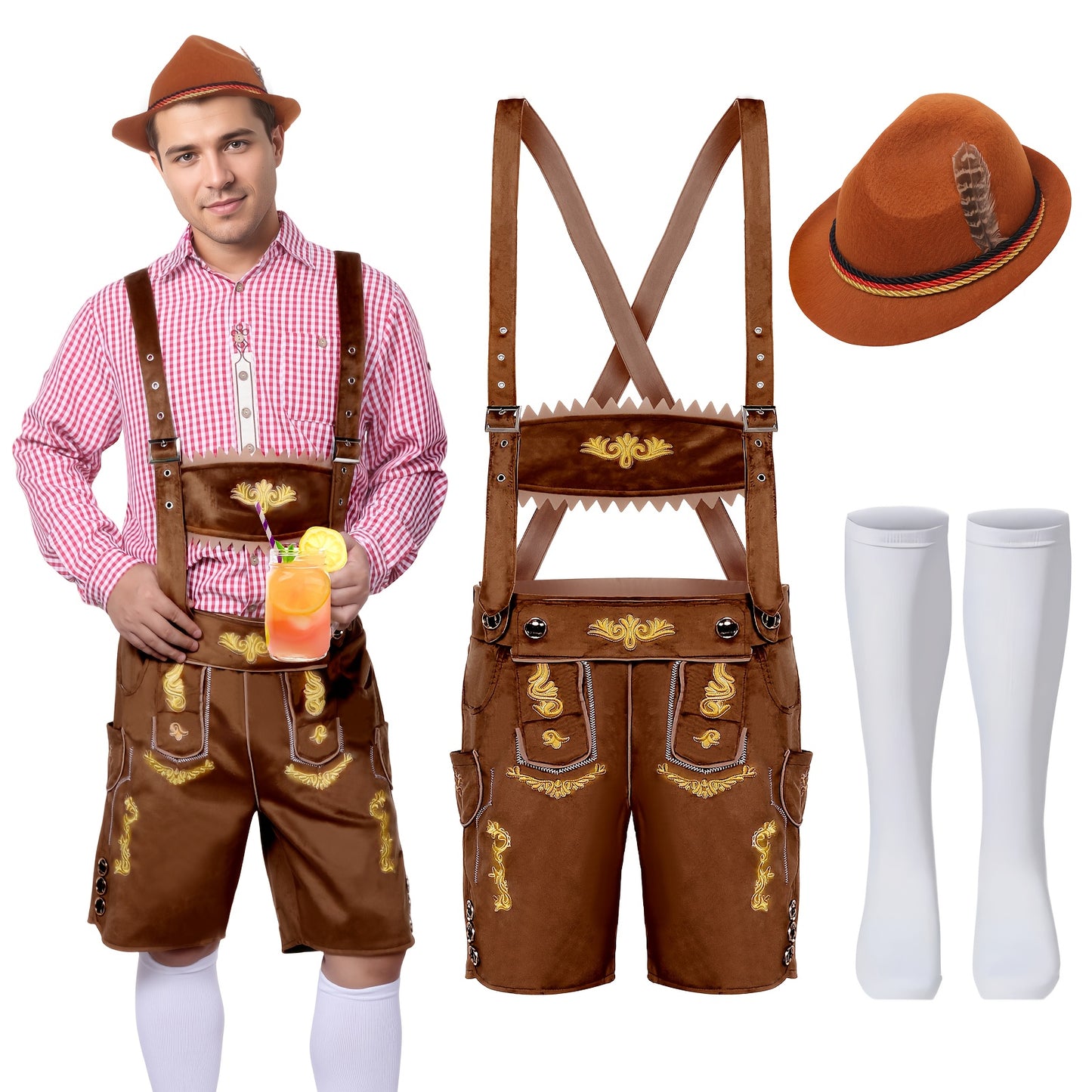Oktoberfest Herren-Set „Bayerische Tradition“ – 3-teilig