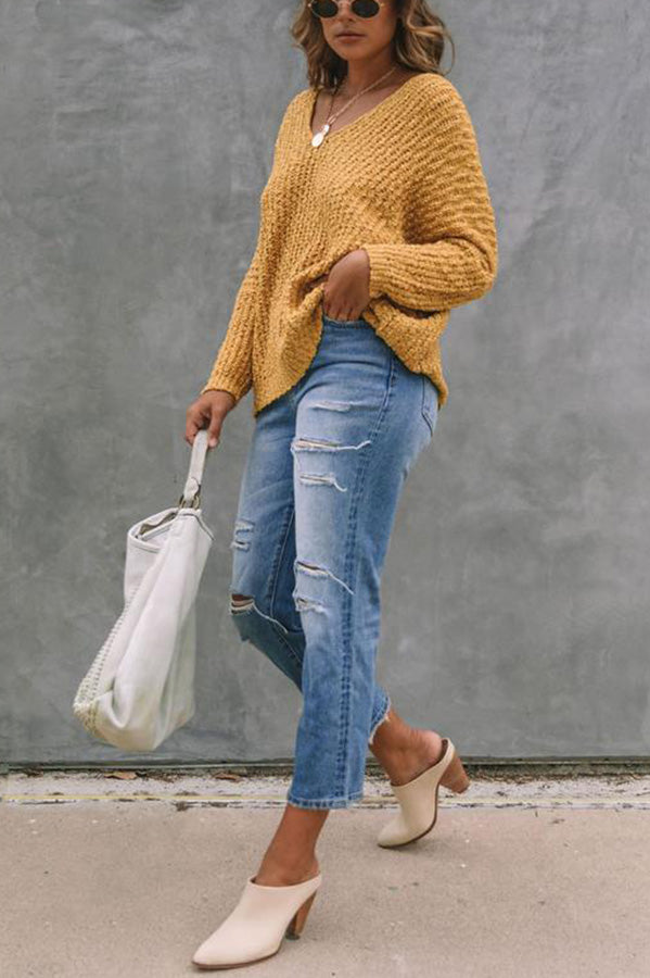 Yara™ | Eleganter Off-Shoulder Pullover
