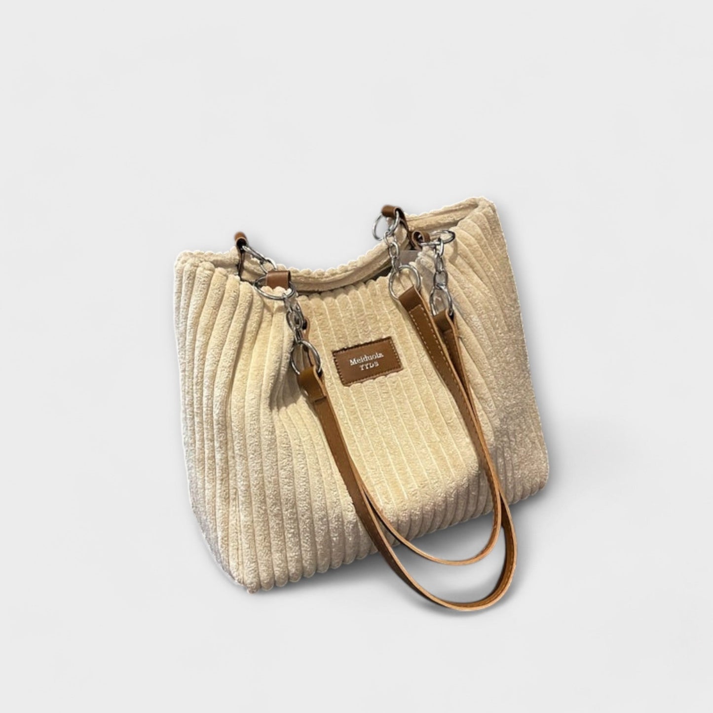Kronenberg. - Weiche Cord-Schultertasche