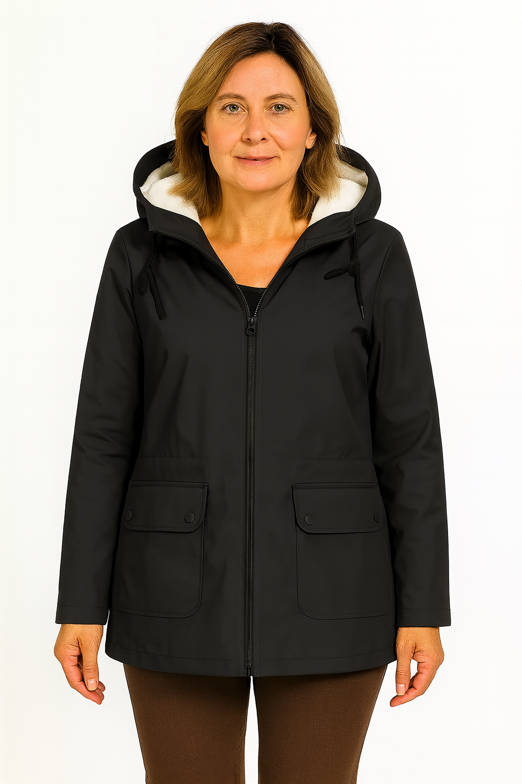 Aurora Luxe Parka – Damenjacke mit warmer Fellfütterung