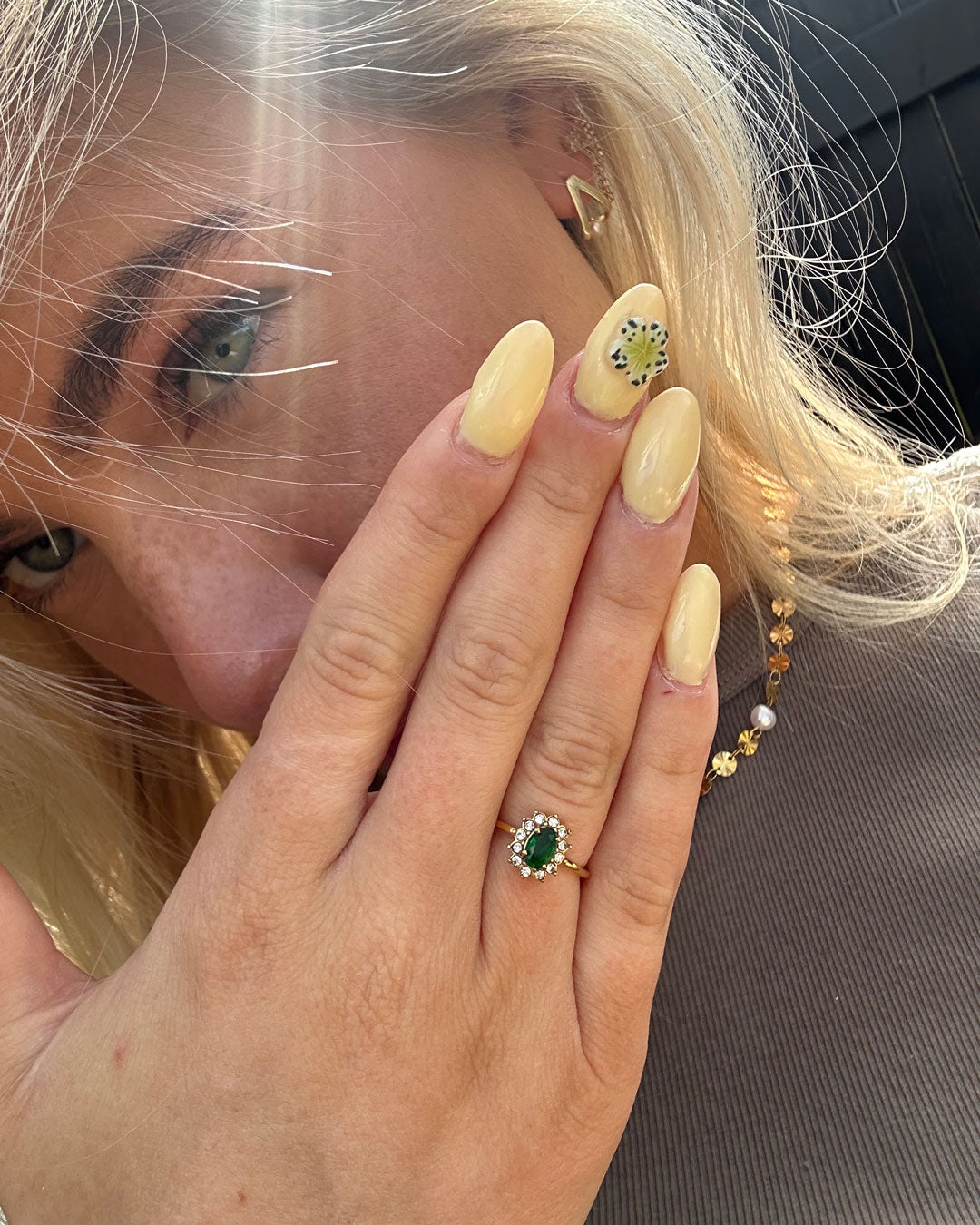 Grüner Zirkonia Ring