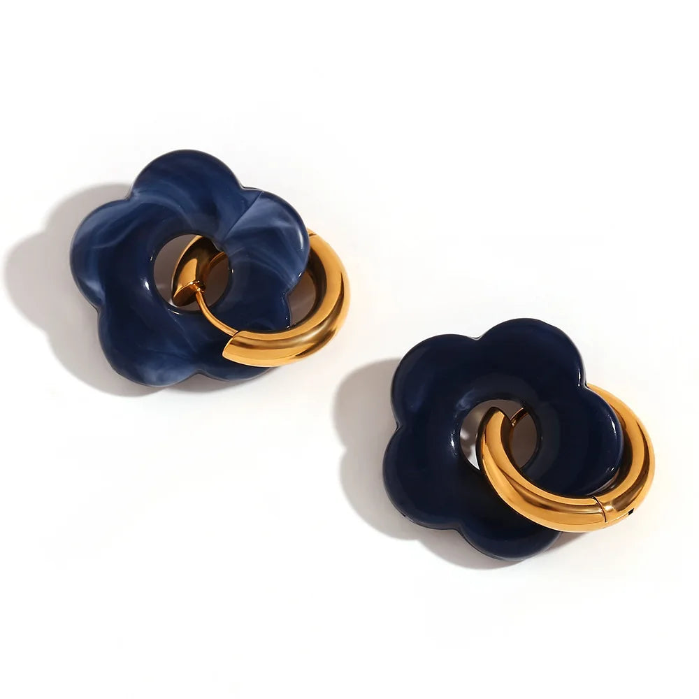 ZARA BLOSSOM HOOP OHRRINGE