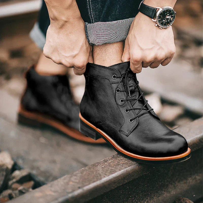 Fanum | Herren Retro Stiefel mit runder Spitze