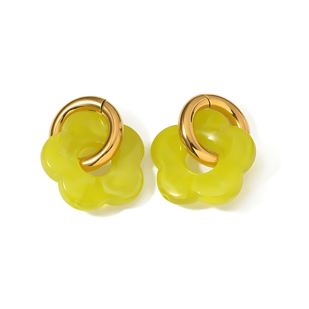ZARA BLOSSOM HOOP OHRRINGE