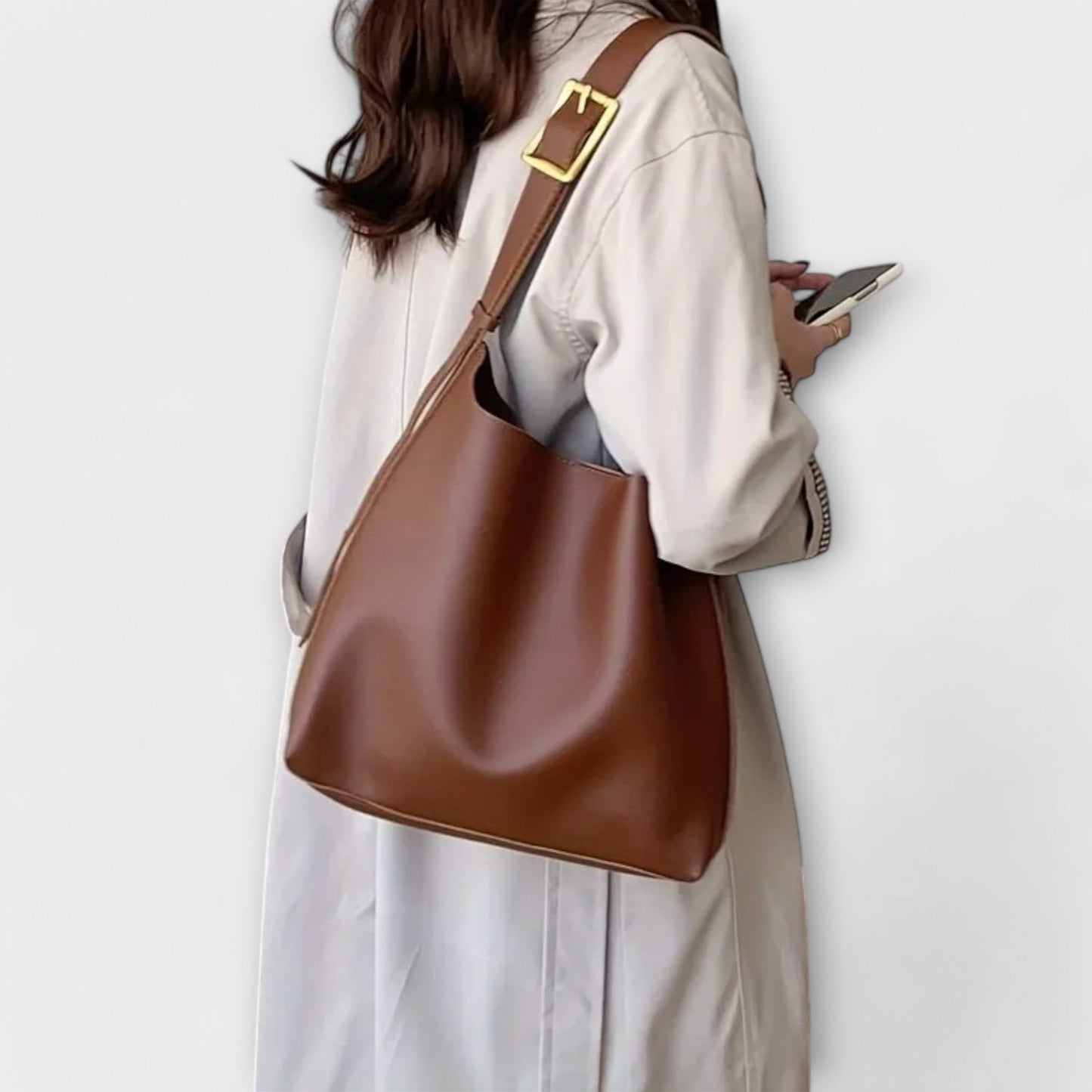 Kronenberg. – Elegante Lederschultertasche