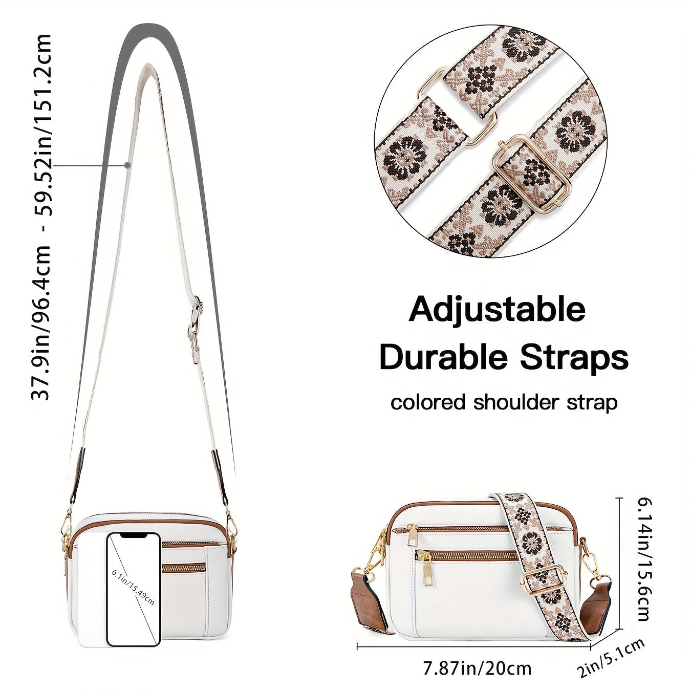 Kronenberg. - Crossbody Tasche aus veganem Leder