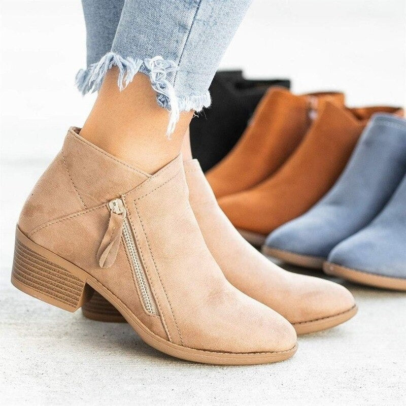 Amanda | Eleganter orthopädischer Wildleder-Stiefel