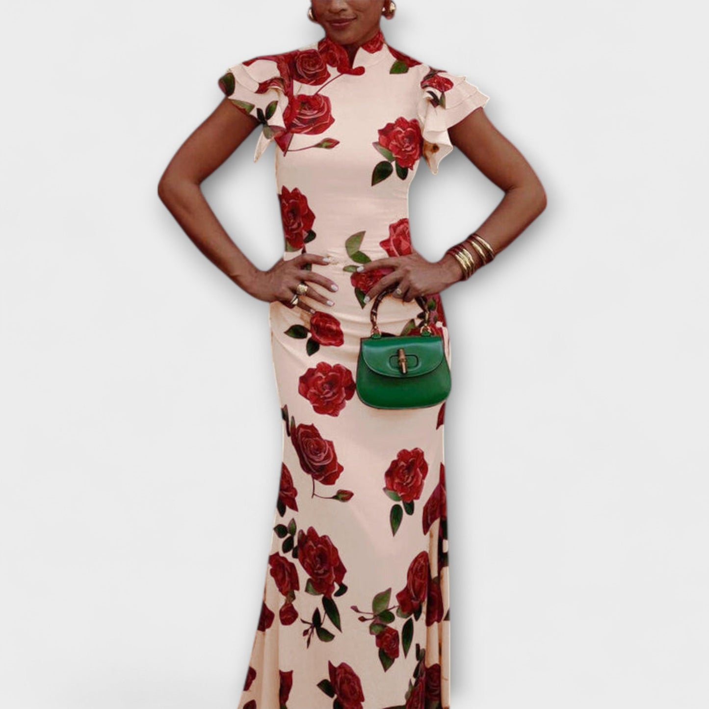 Luna - Maxikleid mit floralem Druck