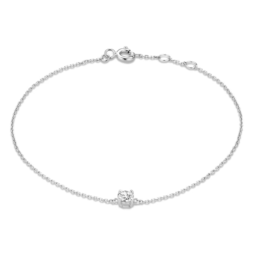 Cléa 14k Goldarmband mit Moissanitsteinen