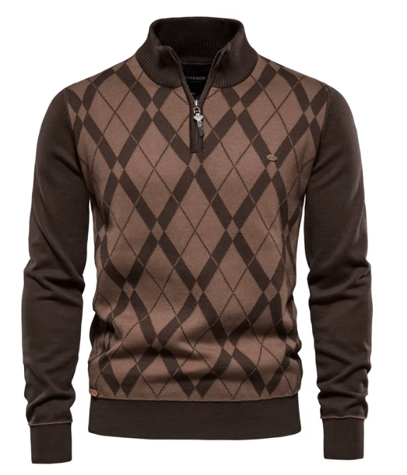 Sander | Halb-Zip Herrenpullover