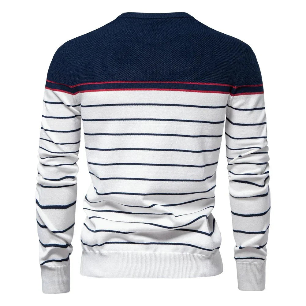 Sebastian | Herrenpullover mit Streifendesign