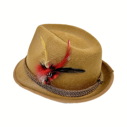 Oktoberfest Tirolerhut – Mit Feder (Mehrere Farben)