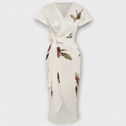 Satin Wickel-Kleid