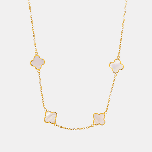 Lucky White Clover Kette