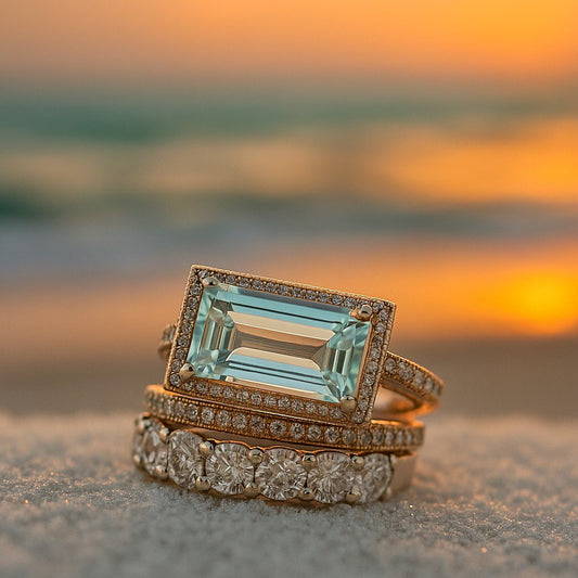Nami | Set von Meeresschalen-Ringen
