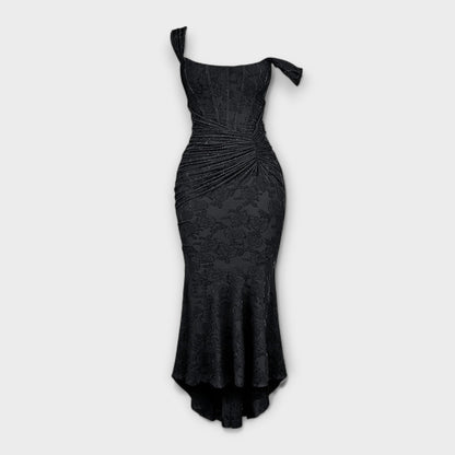 Renske - Langes Kleid mit Eleganten und Raffinierten Korsett