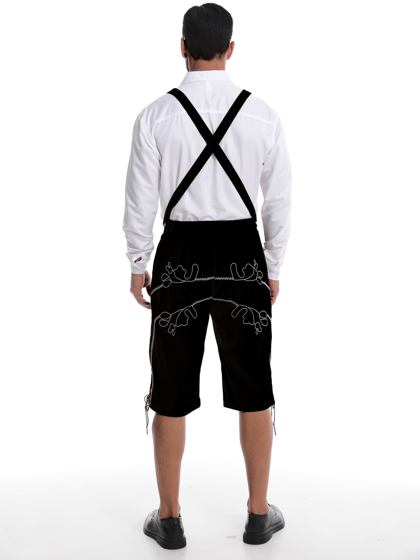 Traditionelle Oktoberfest Lederhose mit Stickerei – in 3 Farben
