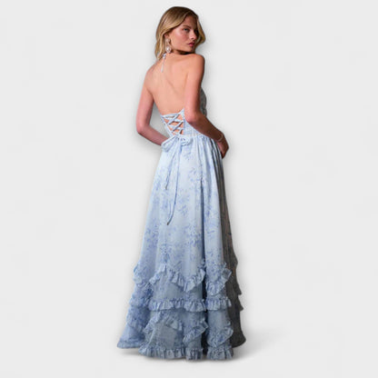 Luzie - Chic Langes Fließendes Kleid