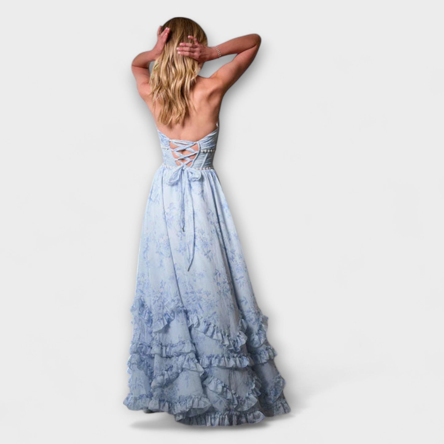 Luzie - Chic Langes Fließendes Kleid
