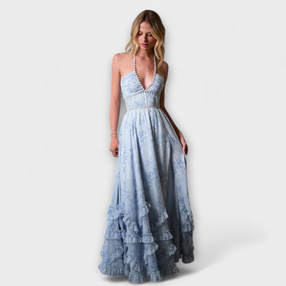 Luzie - Chic Langes Fließendes Kleid