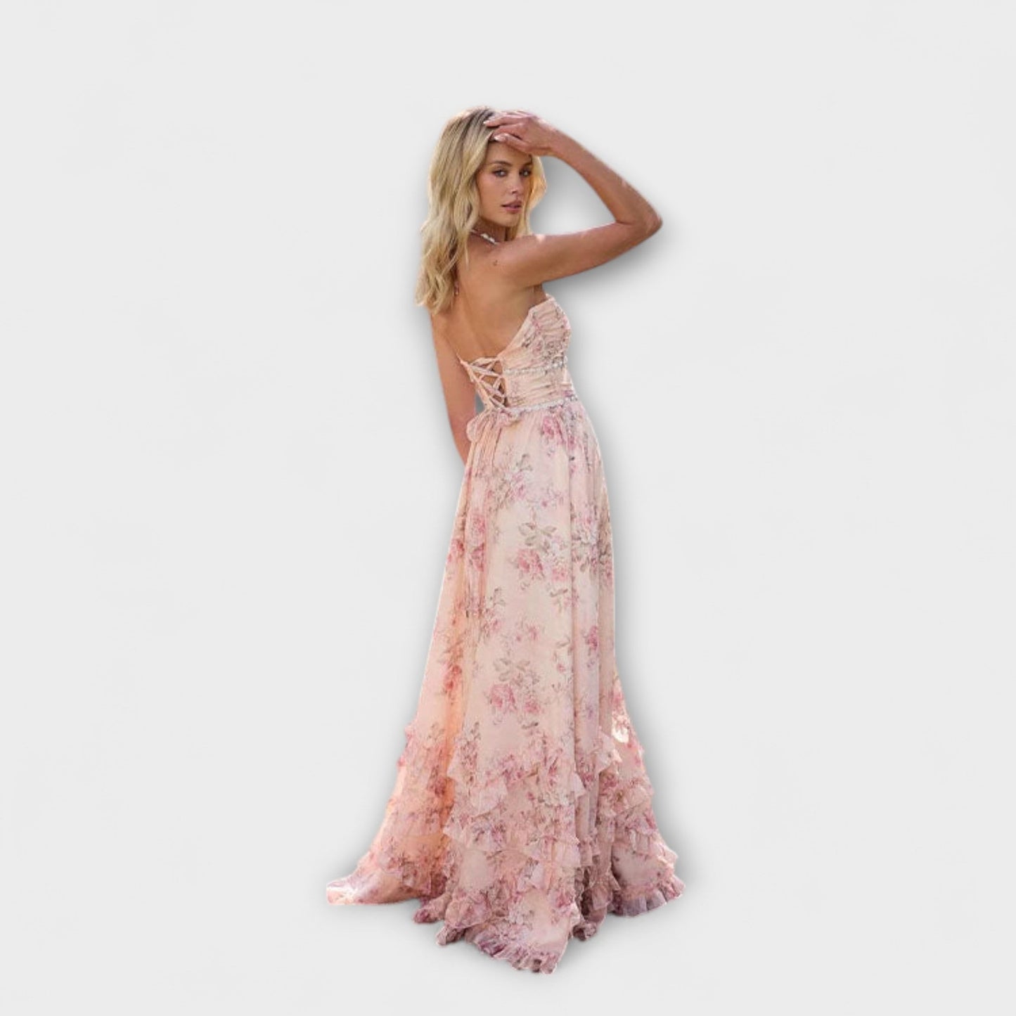 Luzie - Chic Langes Fließendes Kleid