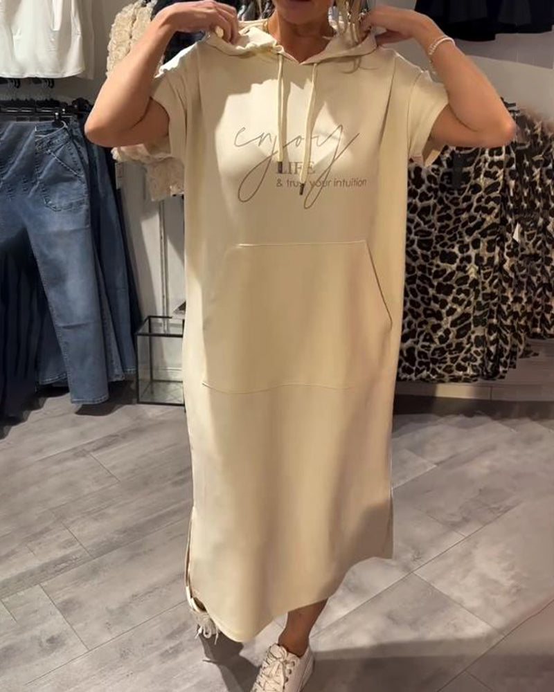 Saskia™ | Bequemes Hoodie-Kleid