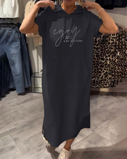 Saskia™ | Bequemes Hoodie-Kleid