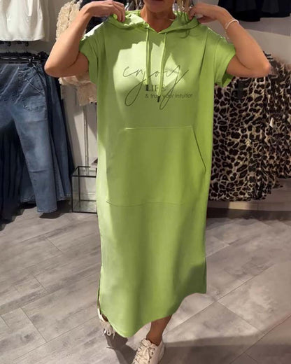 Saskia™ | Bequemes Hoodie-Kleid