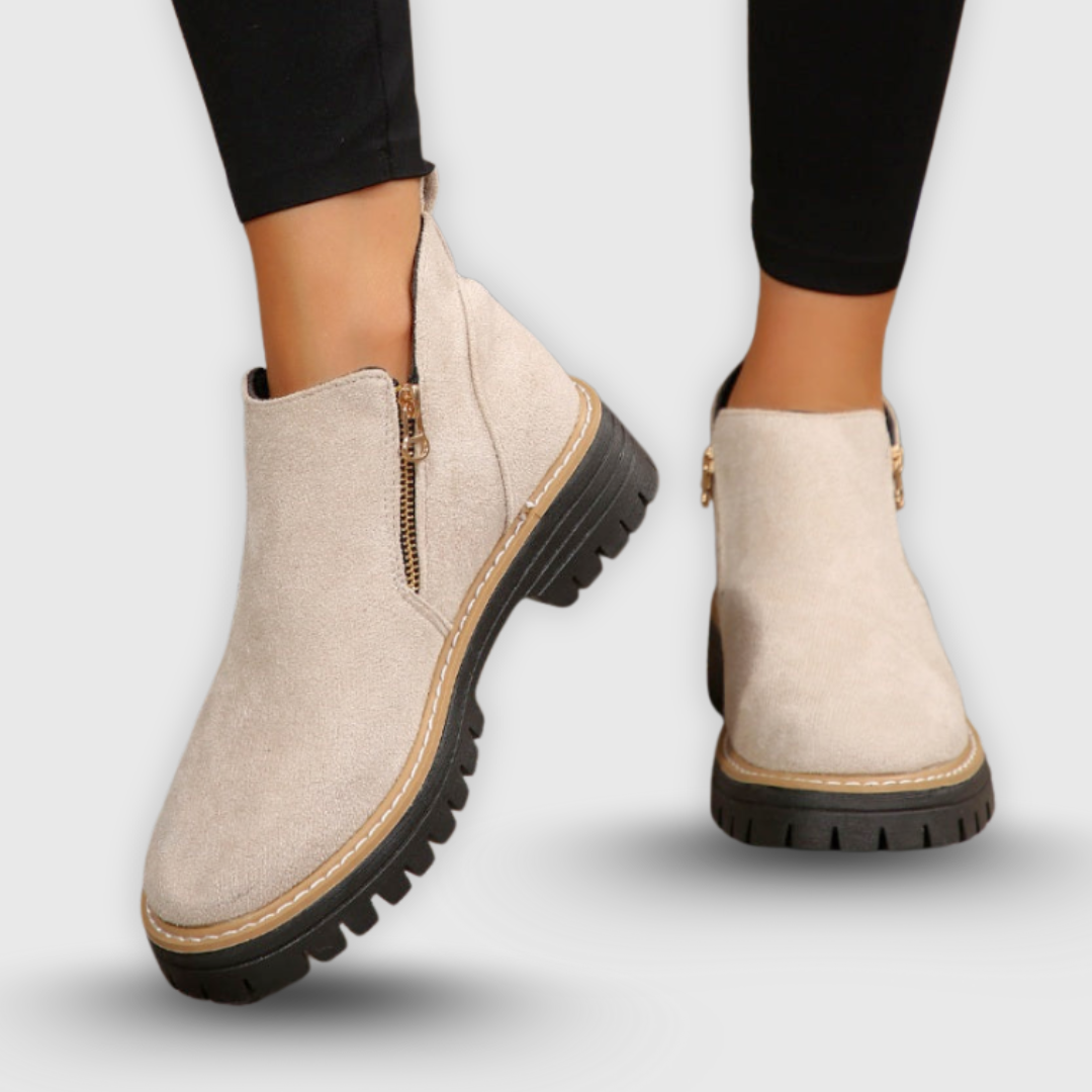 Brigitta | Stiefelette mit seitlichem Reißverschluss
