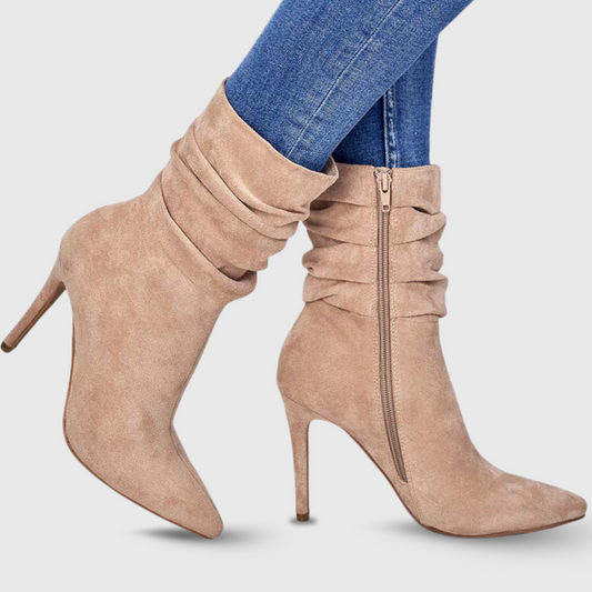 Monica | Premium-Stiefel in Veloursoptik