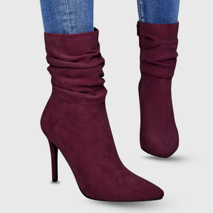 Monica | Premium-Stiefel in Veloursoptik