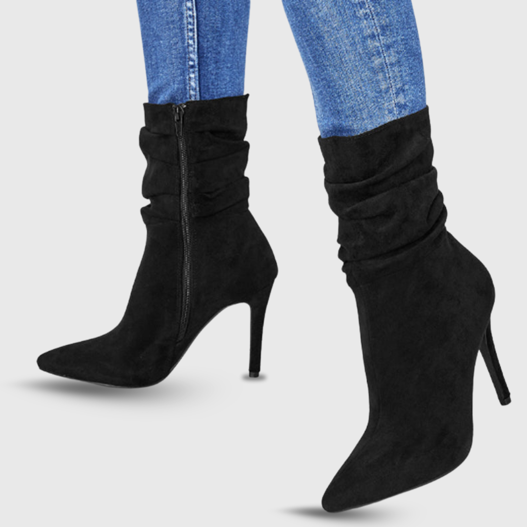 Monica | Premium-Stiefel in Veloursoptik