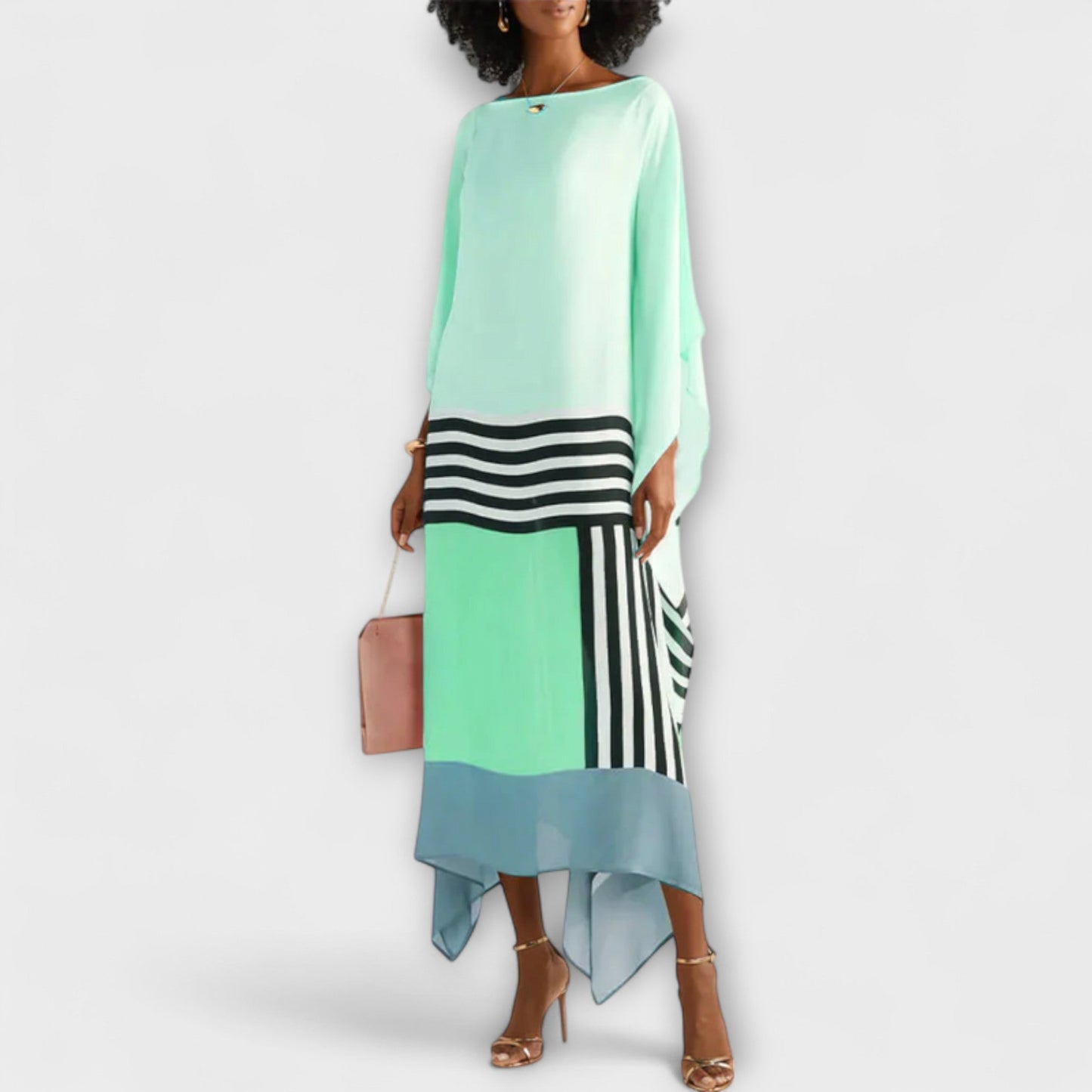 Elenora - Locker geschnittener geometrischer Kaftan