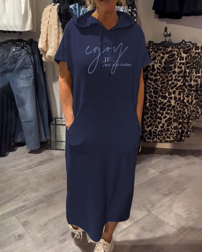 Saskia™ | Bequemes Hoodie-Kleid