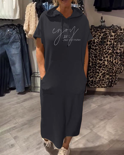 Saskia™ | Bequemes Hoodie-Kleid