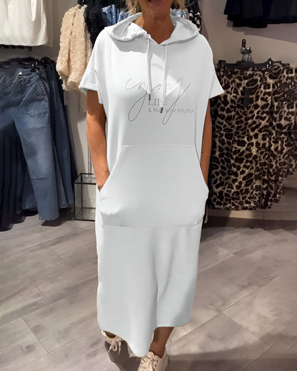 Saskia™ | Bequemes Hoodie-Kleid