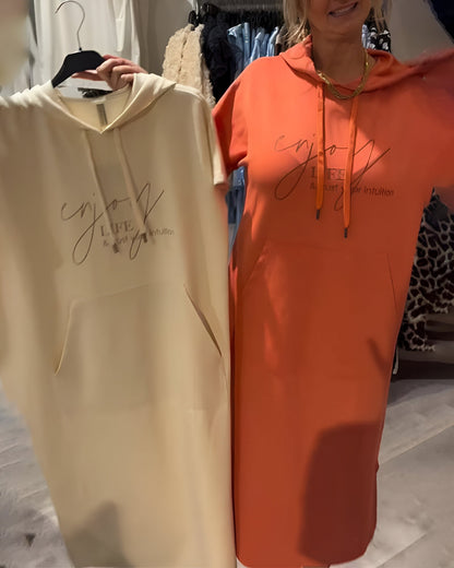 Saskia™ | Bequemes Hoodie-Kleid