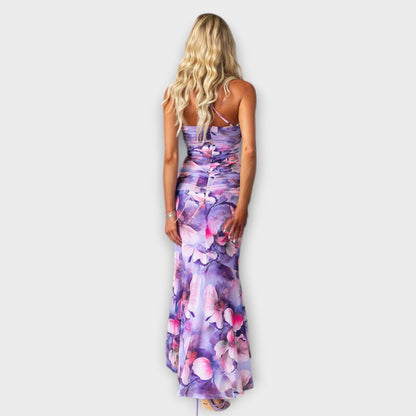 Pia - Maxikleid mit einseitiger Raffung