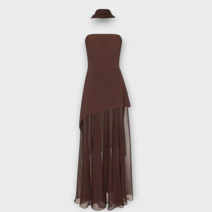 Goldie - Maxikleid aus Chiffon