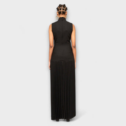 Kristen - Maxikleid mit Falten und Ausschnitten