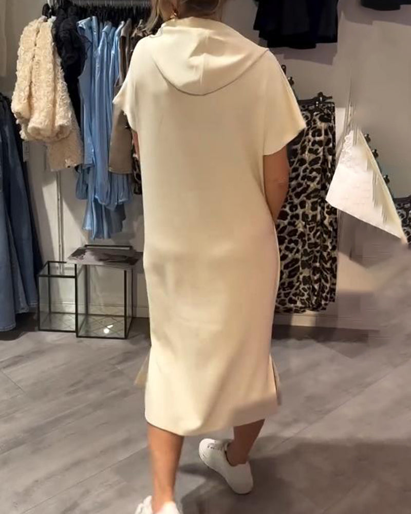 Saskia™ | Bequemes Hoodie-Kleid