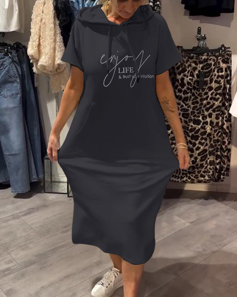 Saskia™ | Bequemes Hoodie-Kleid
