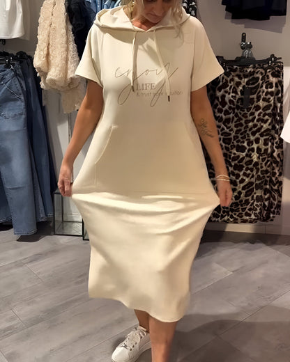 Saskia™ | Bequemes Hoodie-Kleid