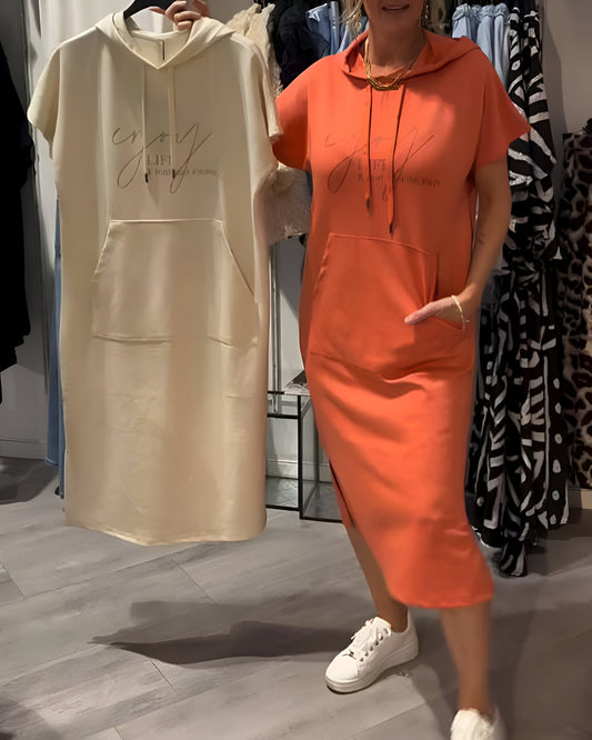 Saskia™ | Bequemes Hoodie-Kleid