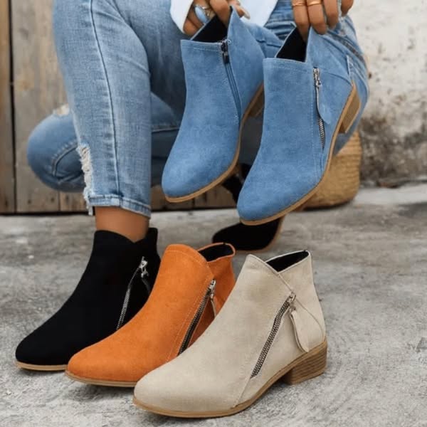 Amanda | Eleganter orthopädischer Wildleder-Stiefel