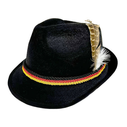 Oktoberfest Tirolerhut – Mit Feder (Mehrere Farben)