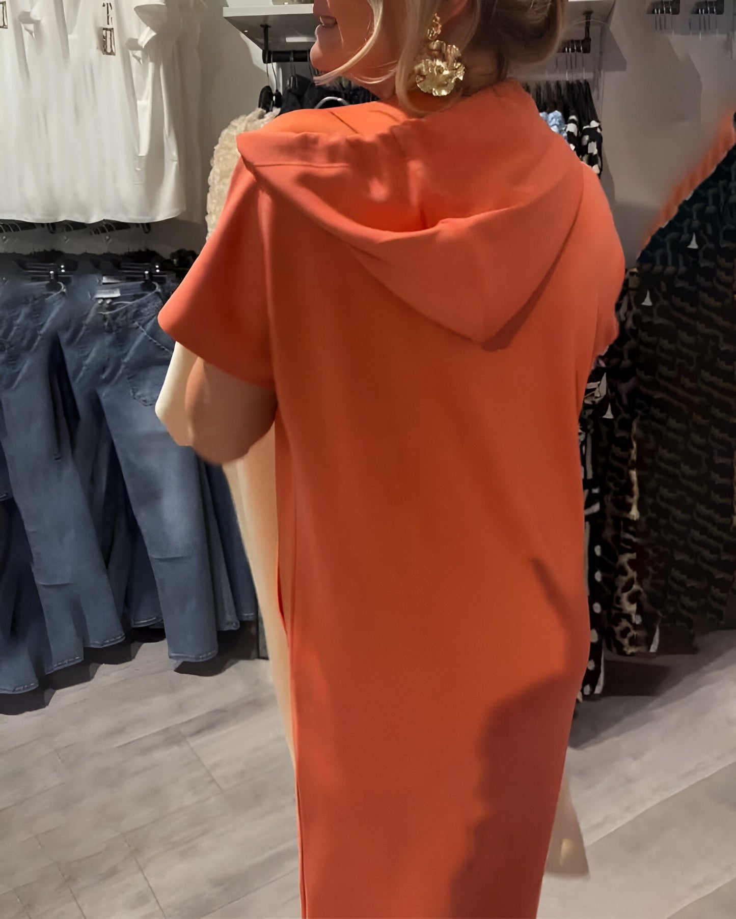 Saskia™ | Bequemes Hoodie-Kleid